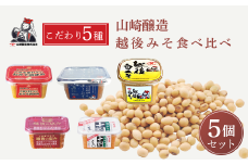 山崎醸造 味噌 こだわり5種類食べ比べセット みそ 調味料 山崎醸造 【0002-0232-02】