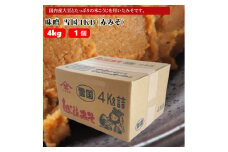 【赤みそ】味噌 雪国4KB (4kg袋入) みそ 調味料 山崎醸造 【0002-0242-01】