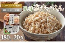 発芽玄米ごはんパック 20個セット ごはんソムリエ監修 パック ご飯 レトルト たかの【0002-0351-01】