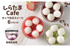 しらたまcafe カップ白玉スイーツ(新発田巨峰) 6個セット 和菓子 デザート たかの 【0002-0355SV05-01】