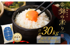令和7年産 魚沼産コシヒカリ 定期便 小千谷市ブランド認証米「錦の実り」Aランク 精米30kg (5kg×2袋×隔月全3回) | 新潟県産コシヒカリ お米 米 こしひかり 魚沼産 ブランド米【0002-OBa08DB00-01】