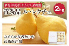 【2025年先行予約】 たかはし果樹園 謹製 新潟特産 幻の洋梨ル・レクチェ 青秀品 約2kg 《11月下旬以降配送》 果物 フルーツギフト 冬の味覚 産地直送加茂市 たかはし果樹園