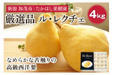 【2025年先行予約】 たかはし果樹園 謹製 新潟特産 幻の洋梨ル・レクチェ 厳選品 約4kg 《11月下旬以降配送》 果物 フルーツギフト 冬の味覚 産地直送加茂市 たかはし果樹園