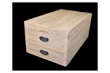 総桐衣装箱二段 伝統的で丈夫な桐の衣装箱 《外寸：幅770mm x 奥行き440mm x 高さ320mm》着物収納 伝統技術 加茂市 ワンアジア