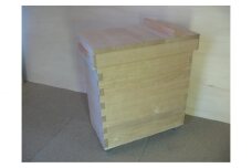 総国産桐材で作った跳上式蓋 桐米びつ 30kg入《サイズ：W28cm×D51cm×H59cm》重さ約5kg 高機密の米びつ 防湿効果 キッチン用品 加茂市 高橋芳郎タンス店