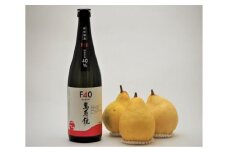 地酒「マスカガミF40 720ml」と西洋梨「ル・レクチェ1kg」セット 樋口農園《11月下旬から順次発送》 日本酒とフルーツの詰め合わせ ナシ 果物 贈答 加茂市 マルダイ有本