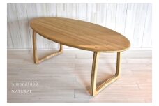 アーモンドテーブル 1800（ナチュラル）天然無垢材の桐《サイズ：約W1600 D800 H700（mm）・重さ：約16kg》ダイニングテーブル 桐子モダン 家具インテリア 加茂市 イシモクコーポレーション