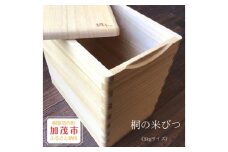 桐の米びつ 5kgサイズ 天然無垢の桐 高機密の米びつ《サイズ：約W165 D265 H250mm・重さ：約1.1kg》キッチン用品 加茂市 イシモクコーポレーション
