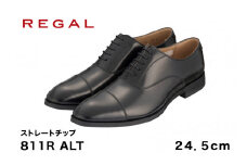 REGAL 811R ALT ストレートチップ ブラック 24.5cm リーガル ビジネスシューズ 革靴 紳士靴 メンズ