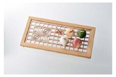 組子細工の和膳「麻の葉」 小《Ｈ2×Ｗ30.7×Ｄ15.5（cm）》秋田杉を使用し職人の技術を尽くしたお膳 組子細工（筬細工）和膳 国産 伝統工芸 大湊文吉商店 新潟県 加茂市
