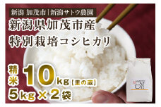 【令和6年産米】化学肥料不使用 従来コシヒカリ 【里の蔵10kg】特別栽培 従来品種 有機肥料 精米 米 お米 加茂市 新潟サトウ農園