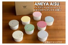 AMEYA AISU アイスクリーム＆シャーベット 10個入 おまかせギフトボックス 北海道産あずき使用 食べ比べセット ギフトセット 贈答 アイスクリームセット シャーベット ジェラート 青木飴屋 アメヤアイス 加茂市