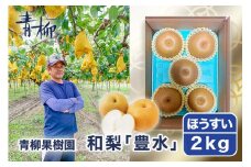 【2025年先行予約】青柳果樹園の和梨 豊水 2kg（3～5玉） 《9月上旬から出荷》 果物 ほうすい フルーツギフト 加茂市 青柳果樹園