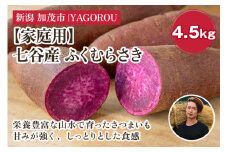 【2025年先行予約】【家庭用】ふくむらさき 4.5kg（A品・B品混在） 新潟県加茂市七谷産 さつまいも《11月下旬〜順次発送》 サツマイモ お芋 焼き芋 スイートポテト 野菜 根菜 低温熟成 加茂市 YAGOROU ヤゴロウ