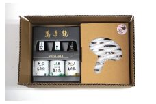 新潟加茂の地酒マスカガミ飲み比べ300ml×3本と生しいたけ約500g 《10月下旬～順次発送》 日本酒 青木農園で栽培された椎茸 きのこ 秋の味覚 加茂市  マルダイ 有本商店