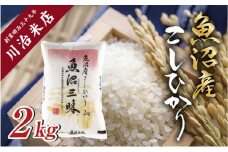 令和6年産 魚沼産 コシヒカリ 2kg 米 こしひかり お米 コメ 新潟 魚沼 魚沼産 白米 送料無料 新潟県産 精米 産直 産地直送 契約農家 お取り寄せ 魚沼三昧 川治米店 新潟県 十日町市 もちもち 甘み 
