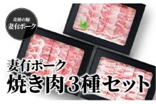 【魚沼銘柄豚】妻有ポーク焼き肉3種セット