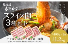 【魚沼銘柄豚】妻有ポークスライス3種セット
