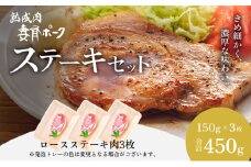 【魚沼銘柄豚】妻有ポークロースステーキセット