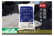 【先行予約】【定期便／12ヶ月】ゆきまち米5kg 極上魚沼産コシヒカリ 令和7年度米＜令和7年10月下旬～発送予定＞	