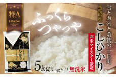 【令和6年産】｜無洗米｜ 魚沼産 コシヒカリ 5kg お米 こしひかり 新潟 （お米の美味しい炊き方ガイド付き） 精米 ご飯 ブランド米 銘柄米