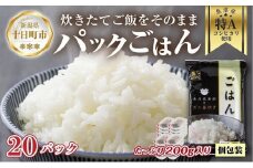 新潟県 魚沼産 備蓄 コシヒカリ ご飯 200g×20 パック ごはん レンジ 簡単 巣籠り 無添加