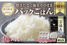 新潟県 魚沼産 備蓄 コシヒカリ ご飯 200g×30 パック ごはん レンジ 簡単 巣籠り 無添加