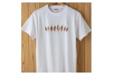 0333世界で唯一!着る山菜!!【みょうがTシャツ・ホワイト】Sサイズ