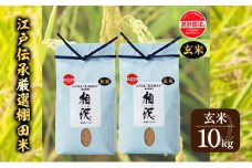 【玄米】江戸伝承厳選棚田米１０kg（５kg×２）