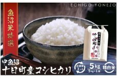 【定期便】魚沼十日町コシヒカリ5kg【ギフト】 x 3回