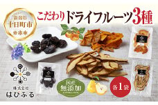 ドライフルーツ 3種(ぶどう ルレクチェ 柿)／ブドウ 葡萄 レーズン 干しぶどう 梨 カキ 無添加 砂糖不使用 国産 フルーツ 果物 保存食 ダイエット ギフト お取り寄せ はぴふる 新潟県 十日町市