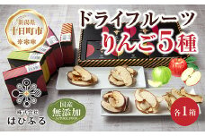 ドライフルーツ りんご 5種(シナノゴールド シナノスイート 紅玉 あいかの香り サンふじ)／乾燥りんご 林檎 リンゴ 無添加 砂糖不使用 国産 フルーツ ギフト お取り寄せ はぴふる 新潟県 十日町市
