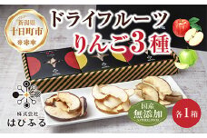 ドライフルーツ りんご 3種(シナノゴールド シナノスイート 紅玉)／乾燥りんご 林檎 リンゴ 無添加 砂糖不使用 国産 フルーツ 保存食 果物 ギフト グルメ お取り寄せ はぴふる 新潟県 十日町市