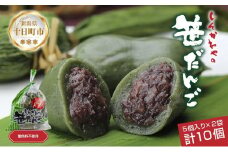 笹だんご つぶあん 5個 × 2袋 計10個 セット 冷凍 笹団子 新潟 銘菓 ダンゴ お土産 餅 和菓子 もち スイーツ だんご 着色料不使用 国産原料 ギフト お取り寄せ 新川屋 新潟県 十日町市