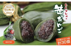 笹だんご つぶあん 10個 × 3袋 計30個 セット 冷凍 笹団子 新潟 銘菓 お土産 和菓子 おもち スイーツ だんご 国産原料 パーティー イベント ギフト お取り寄せ 新川屋 新潟県 十日町市