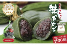 熨斗 笹だんご つぶあん 5個 × 4袋 計20個 セット 冷凍 笹団子 新潟県 銘菓 お土産 餅 和菓子 もち だんご 着色料不使用 国産原料 ギフト お取り寄せ 無地熨斗 のし 新川屋 十日町市