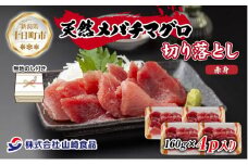 無地熨斗 天然 メバチマグロ 赤身 切り落とし 160g×4パック バチマグロ メバチ 冷凍 刺身 海鮮丼 寿司 お取り寄せ 熨斗 のし 名入れ不可 送料無料 山崎食品 新潟県 十日町市