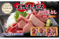 天然 本マグロ 切り落とし 赤身 中トロ 150g×3パック 計450g 本まぐろ クロマグロ 中とろ 冷凍 まぐろ 鮪 海鮮 刺身 海鮮丼 手巻き寿司 お取り寄せ グルメ 送料無料 新潟県 十日町市
