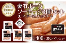 無地熨斗 妻有ポーク 3種 ビアソーセージ 200g チーズ ウインナー チョリソー 各100g ポーク 豚肉 お取り寄せ ファームランド・木落 熨斗 のし 名入れ不可 送料無料 新潟県 十日町市