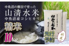 【先行新米予約】新潟県魚沼産コシヒカリ「山清水米」精米10kg 