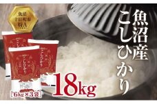 魚沼産 こしひかり 6kg ×3袋 計18kg 米 コシヒカリ お米 コメ 新潟 魚沼 魚沼産 白米 送料無料 新潟県産 精米 産直 産地直送 契約農家 お取り寄せ 壱成 新潟県 十日町市