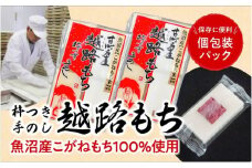 令和6年産 こがねもち使用 越路もち個包装パック　12枚入り×4パック (約2升）
