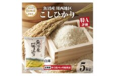 定期便 年3回4ヵ月毎 魚沼産 川西 こしひかり 5kg 精米 米 コメ お米 ごはん ご飯 白米 ブランド米 コシヒカリ 新潟県産 魚沼 人気 国産 産地直送 お取り寄せ 送料無料 新潟県 十日町