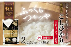 【無地熨斗】 魚沼産 コシヒカリ 2kg お米 こしひかり 新潟 （お米の美味しい炊き方ガイド付き） 精米 ご飯 ブランド米 銘柄米 