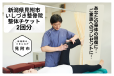 整体 利用券 2回分 チケット いしづき 整骨院 接骨 クリニック マッサージ 疲労 除去 ストレッチ 施術 プレゼント 贈り物 ギフト 新潟県見附市