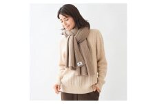 カシミヤ 100％ ストール ストライプ柄 ブラウン 冬 レディース メンズ マフラー おしゃれ 日本製 肌に優しい 敏感肌 暖かい 暖か 可愛い 無地 防寒 カシミア 冬物 贈り物 祝い 誕生日 卒業 プレゼント ギフト クリスマス 選べる3色 新潟県 見附市