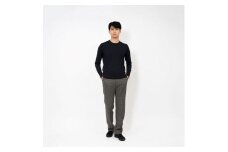 ユニセックス FF30クルーネックプルオーバー (ブラック)サイズ1 新潟県 見附市 ニットの町 高級 おしゃれ
