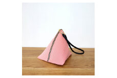 △BAG small　C/#ピンク ヘリンボン