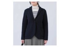 レディース　ジャカードジャケット ダークネイビー / S~M（F-05-L）