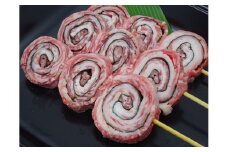 村上牛べこ串 60g×3本入 （村上牛 と焼き海苔のくるくる巻き串） A4213